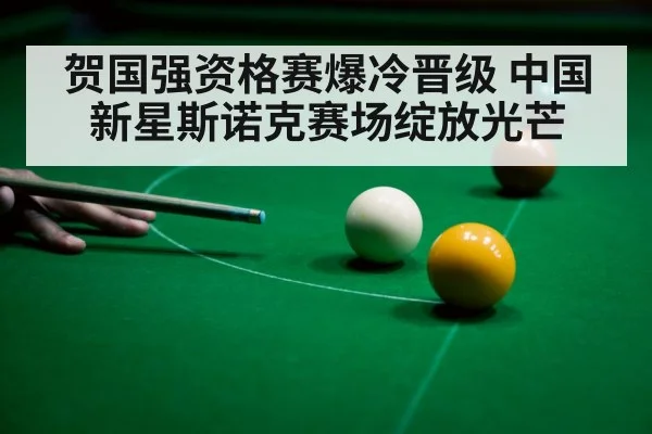 贺国强资格赛爆冷晋级 中国新星斯诺克赛场绽放光芒
